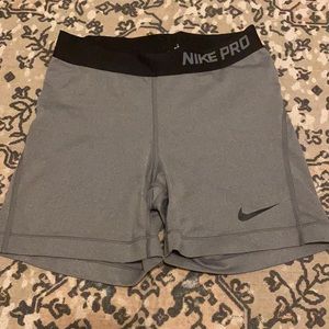 grey nike pros